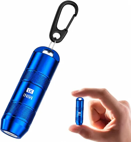 Vista 11 de Mini linterna de llavero X1, linterna magnética recargable USB-C con interruptor de extracción, linterna EDC de bolsillo ultra compacta con base