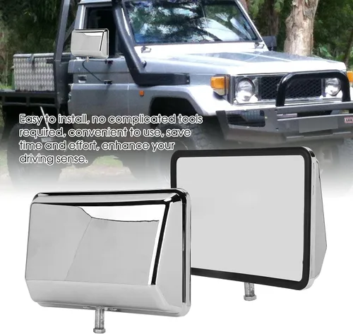 Vista 6 de Fydun - Cabezal de espejo para puerta de automóvil, ajuste manual universal, repuesto para Landcruiser 70 75 78