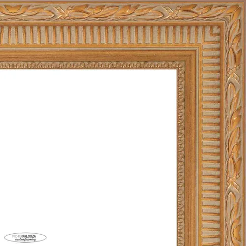 Vista 6 de Poster Palooza 5x5 Inch Ornate Gold Complete Wood Square Picture Frame with UV Acrylic Plexiglass, Foam Board Backing & Hardware Included - 5x5 Inch