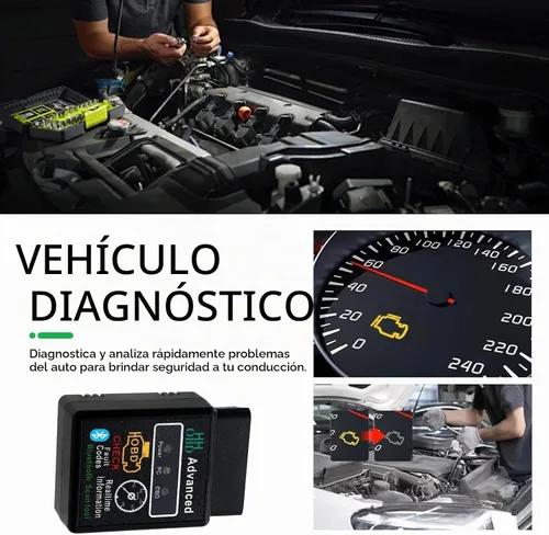 Vista 5 de Herramienta de Diagnóstico Bluetooth OBD2 para Automóvil, Dispositivo Inalámbrico para Reiniciar y Borrar Códigos de Falla, Escáner que Elimina