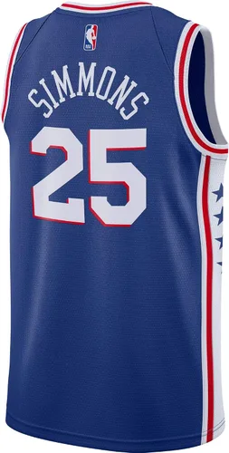 Vista 3 de Camiseta Swingman de Ben Simmons Philadelphia 76ers #25 Oficial Juvenil 8-20