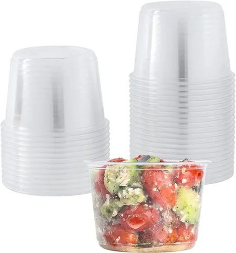 Vista 13 de Karat Contenedor Deli Redondo de 8oz PET (117mm), FP-DC8-PET - 500