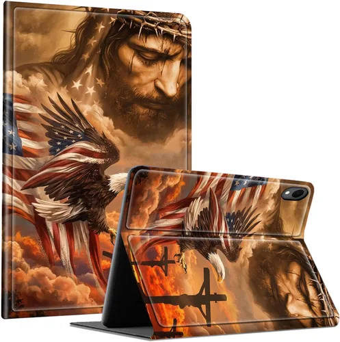 Vista 54 de Slim Case for Samsung Galaxy Tab S10 Lite / S10 FE / S9 FE 10.9" & Galaxy Tab S9 11", Multi-Angle Stand PU Leather Smart Folio Cover with Soft TPU