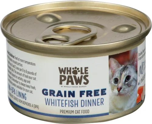 Vista 7 de Whole Paws, alimento húmedo para gatos sin granos, pastel de carne de res con verduras, 3 onzas