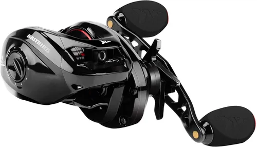Vista 2 de KastKing Royale Legend II Baitcasting Reels, Available in 5.4:1 and 7.2:1 Negro-izquierda