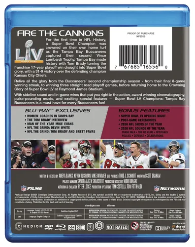 Vista 2 de NFL Super Bowl LV Champions Tampa Bay Buccaneers Combo Blu-ray