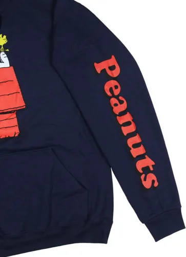 Vista 2 de Peanuts - Sudadera con capucha de Snoopy y Woodstock Red Doghouse