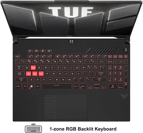 Vista 6 de ASUS TUF Gaming A16 Laptop de 16 pulgadas WUXGA IPS 144Hz AMD 6 núcleos Ryzen 7 7445HS 16GB RAM 1TB SSD GeForce RTX 4050 (hasta 194 AI Tops) RGB