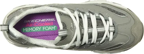 Vista 5 de Skechers D'Lites - Tenis de espuma viscoelástica con cordones para mujer