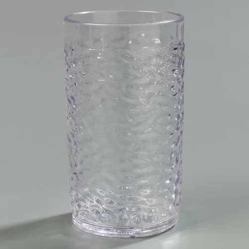 Vista 9 de Carlisle FoodService Products Pebble Optic Pebble - Vaso de plástico para restaurantes, catering, cocinas, plástico, 9 onzas, transparente