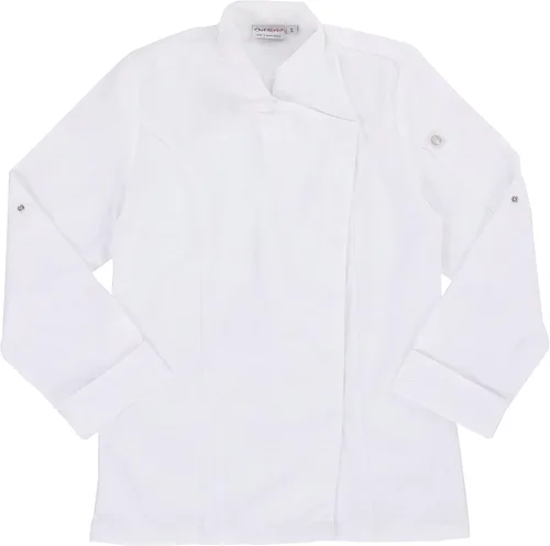 Vista 4 de Chef Works Abrigo de chef Lansing para mujer