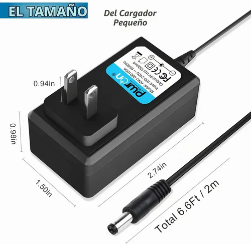 Vista 5 de Cargador Leapfrog de repuesto para LeapPad 2, LeapPad 1 Tablets, LeapsterGS Explorer, Leapster Explorer y Leapster2 (cable de 6.6 pies de largo)
