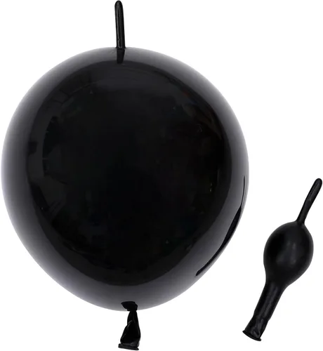 Vista 8 de Globos de eslabones de 12 pulgadas, globos de látex Quick Linkale 60 piezas para bodas, cumpleaños, Halloween, Navidad, decoraciones de festivales