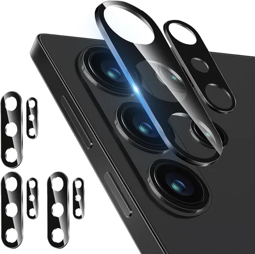 Vista 10 de Paquete de 3 protectores de lente de cámara Dengduoduo para Samsung Galaxy A15 5G, protector de cámara de vidrio templado, cubierta trasera
