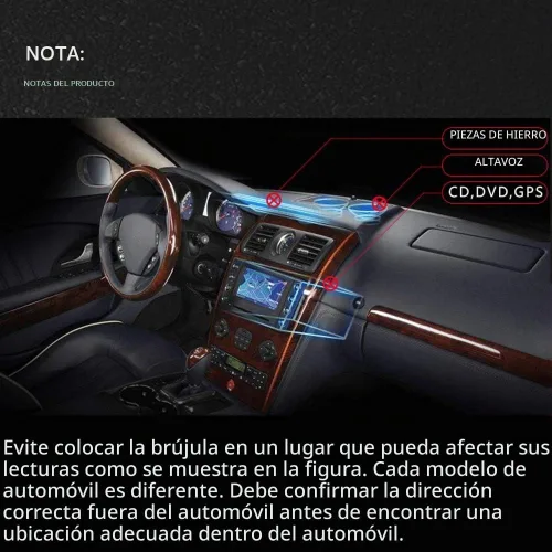 Vista 6 de KanPas Bola de brújula automotriz para coche o barco
