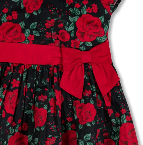 Vista 2 de Hope & Henry Vestido de manga corta con cuello Peter Pan para niñas