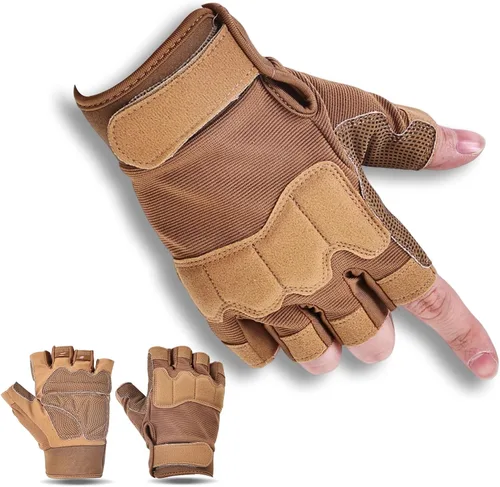 Vista 8 de Guantes de levantamiento de pesas, guantes de gimnasio para hombres y mujeres, protección completa de la palma para deportes, levantamiento