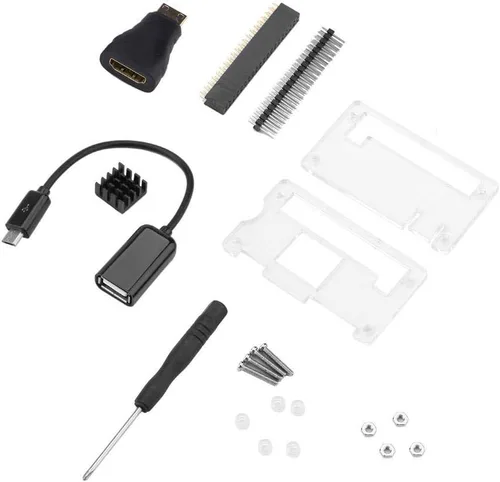 Vista 6 de Kit de inicio Zero W, paquete completo de accesorios Zero W con estuche blanco, para desarrolladores, educadores y entusiastas del bricolaje