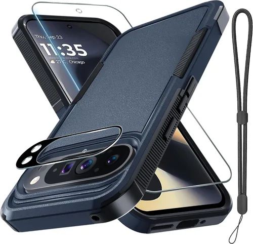 Vista 11 de Funda para Google Pixel 7A, Funda Protectora de Teléfono de Cuerpo Completo Resistente de Trabajo Pesado Robusta a Prueba de Golpes con Correa