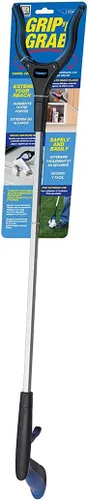Vista 2 de Ettore Grip'n Grab: Herramienta de Alcance Multipropósito con Cabeza de Agarre Giratoria de Goma, Azul