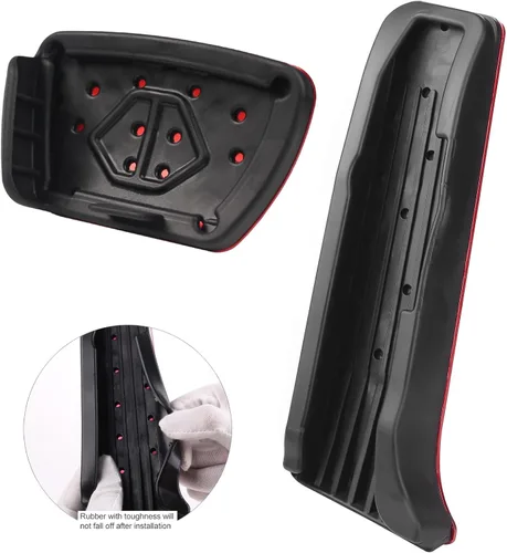 Vista 7 de CKE Cubiertas antideslizantes para pedal de pie para Toyota Camry 2025 2026 - Rojo