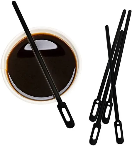 Vista 18 de Restaurantware Restpresso - Agitadores de café de 6.8 pulgadas, 100 palitos desechables de palmera, resistentes para bebidas calientes y frías Palm