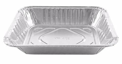 Vista 2 de Handi-Foil Sartén desechable oblonga de alimentación para personas mayores de 1 libra (paquete de 200)