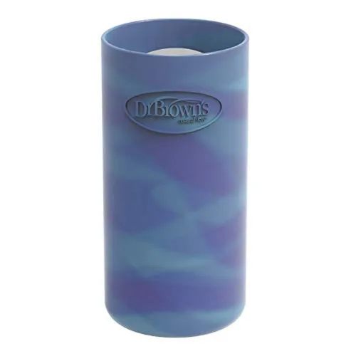 Vista 21 de Dr. Brown's Options+ Funda estrecha para botella de vidrio, 100% silicona, rosa, sin BPA, 4 onzas, paquete de 1