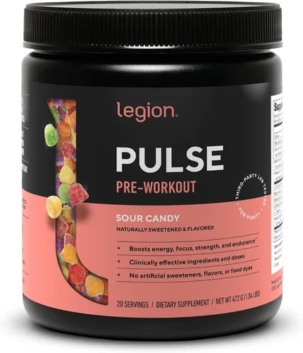 Vista 19 de LEGION Pulse Pre Workout - Bebida preentrenamiento de óxido nítrico totalmente natural para aumentar la energía, sin creatina, endulzada