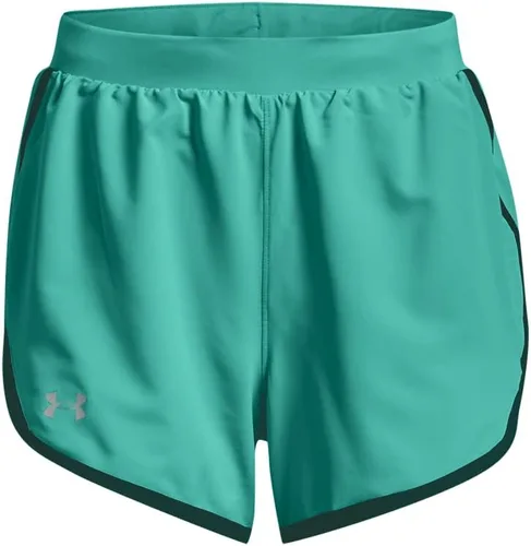 Vista 17 de Under Armour Women's Fly by 2.0 Running Shorts (027) negro / azul glaciar / reflectante