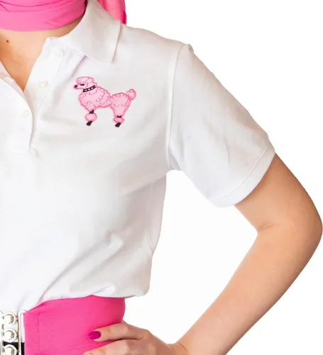 Vista 2 de Camisa para mujer de los años 50, color blanco