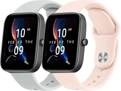 Vista 9 de Paquete de 2 correas para Amazfit Bip 3 / Bip 3 Pro / Bip U Pro / Bip / Bip Lite / Bip S lite / Bip S lite / Bip U, Amazfit Active 2, correa