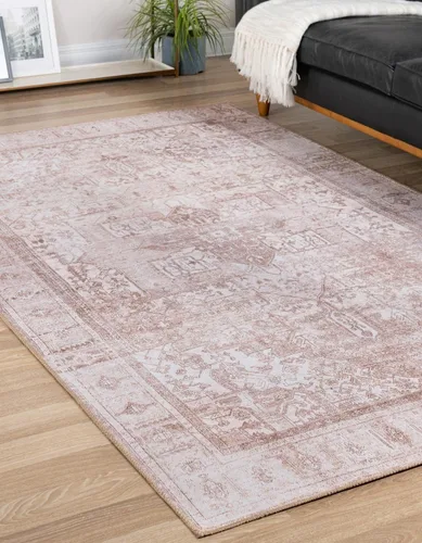 Vista 28 de Unique Loom Timeless Collection - Alfombra de área - Peter (2' x 3' 1" ovalada, beige/marfil)