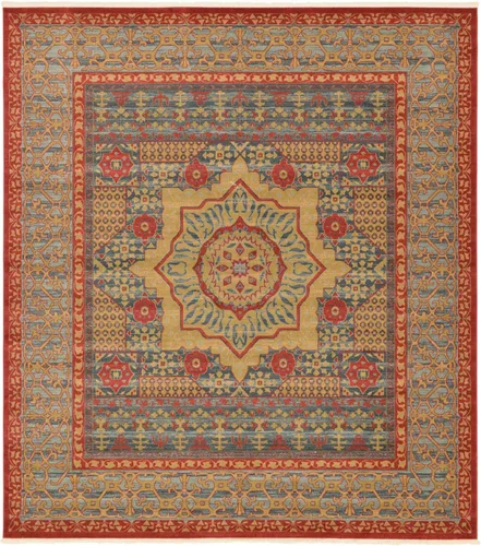 Vista 35 de Unique Loom Palace Collection - Alfombra Saray (2 pies x 3 pies 1 pulgada, rectangular, crema/marrón claro)