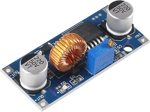 Vista 2 de 5PCS DC-DC 5A 4-38V Entrada a 1.25-36V Salida Ajustable Reductor Regulador Modulo 12V/24V/36V a 3.3V/5V/12V/24V 75W Regulador de voltaje de gran
