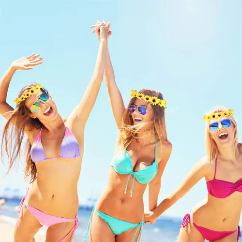 Vista 3 de 18 accesorios para el cabello de girasol, 3 diademas florales y 15 pinzas para el cabello para mujeres y niñas, corona bohemia de girasol, corona
