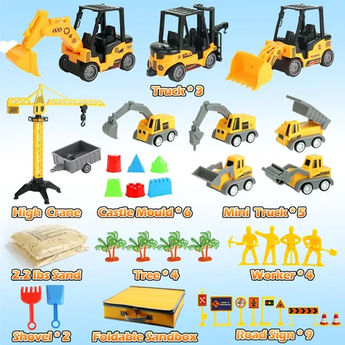 Vista 2 de Helsort Kit de construcción de arena de 37 piezas con arena mágica