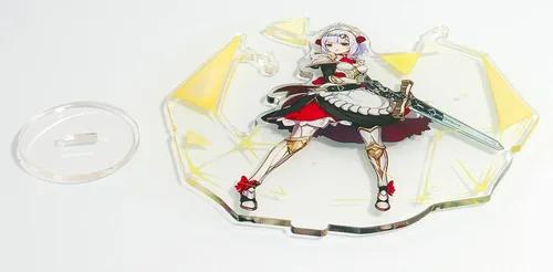 Vista 2 de Generic HMPAIMON Genshin Impact Personaje Acrílico Periférico Juego Póster Figura de Pie Decoración de Mesa Periférica Noelle