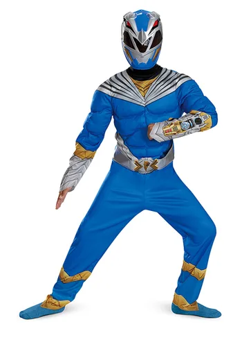 Vista 5 de Disfraz de Power Rangers Cosmic Fury Blue Ranger para Niños Multicolor