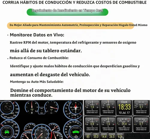 Vista 4 de Herramienta de diagnóstico del adaptador OBDII del lector de código del escáner ELM327 de Bluetooth OBD2