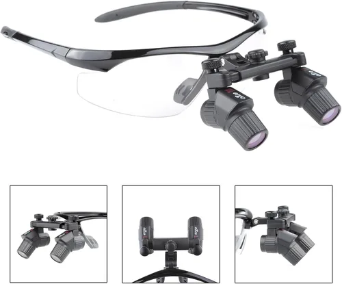 Vista 3 de REEHUT Ergo loupe Ergonómico Ultraligero Quirúrgico Binocular Lupas Ajustable Lupas 4.0X Ampliación Distancia de Trabajo 17.717 in Doblar Lente Tubo