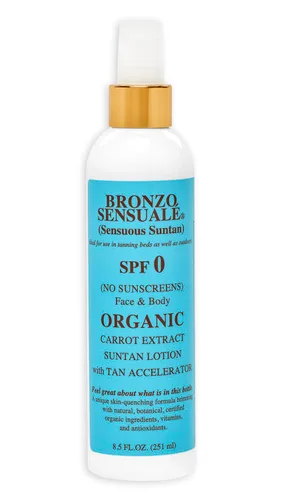 Vista 11 de Loción de zanahoria orgánica para después del sol - Tan Extender de Bronzo Sensuale, 8.5 onzas líquidas