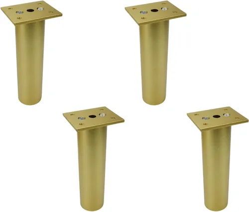 Vista 12 de Bitray Patas para muebles de 4 pulgadas de longitud ajustable mesa de escritorio pie negro - 4 piezas