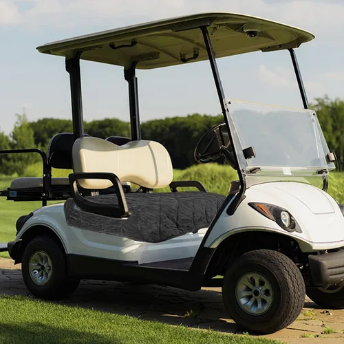 Vista 7 de Fundas de asiento para carrito de golf, funda de asiento EZGO, manta de asiento de carrito de golf resistente, fundas de cojín impermeables
