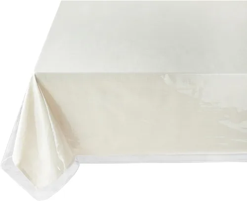 Vista 11 de Benson Mills - Mantel de plástico transparente resistente, 100% impermeable y a prueba de derrames de aceite, de PVC de vinilo, cuadrado, para mesas