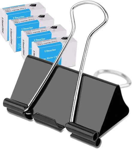 Vista 11 de Ufmarine Clips pequeños de 1 pulgada de largo, (72 piezas) clips de papel pequeños para suministros de oficina
