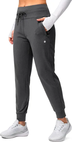 Vista 32 de G Gradual Pantalones deportivos con forro polar para mujer, de cintura alta, resistentes al agua, térmicos, para invierno, correr, senderismo