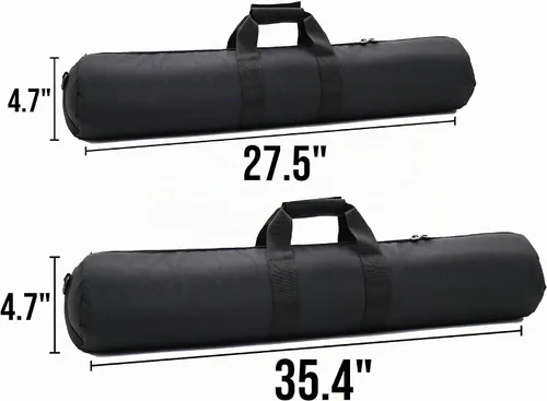 Vista 2 de Bolsa de transporte acolchada para soportes ligeros, soporte de pluma y trípode Negro