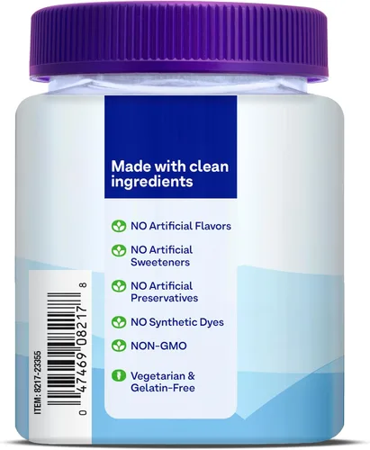 Vista 8 de Natrol Gomitas de citrato de magnesio para niños, calma y relaja suavemente las mentes y cuerpos pequeños, además de apoyar la relajación y función