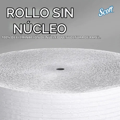 Vista 9 de Scott Professional Rollo de papel higiénico Jumbo sin núcleo, a granel, 12